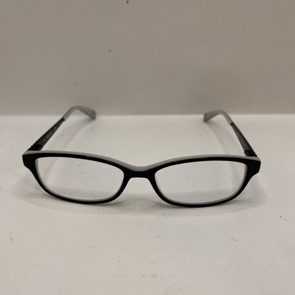 Nine West Eyeglasses NW8000 001 Black White Designer Frames Only 53-16-135 - Picture 1 of 7